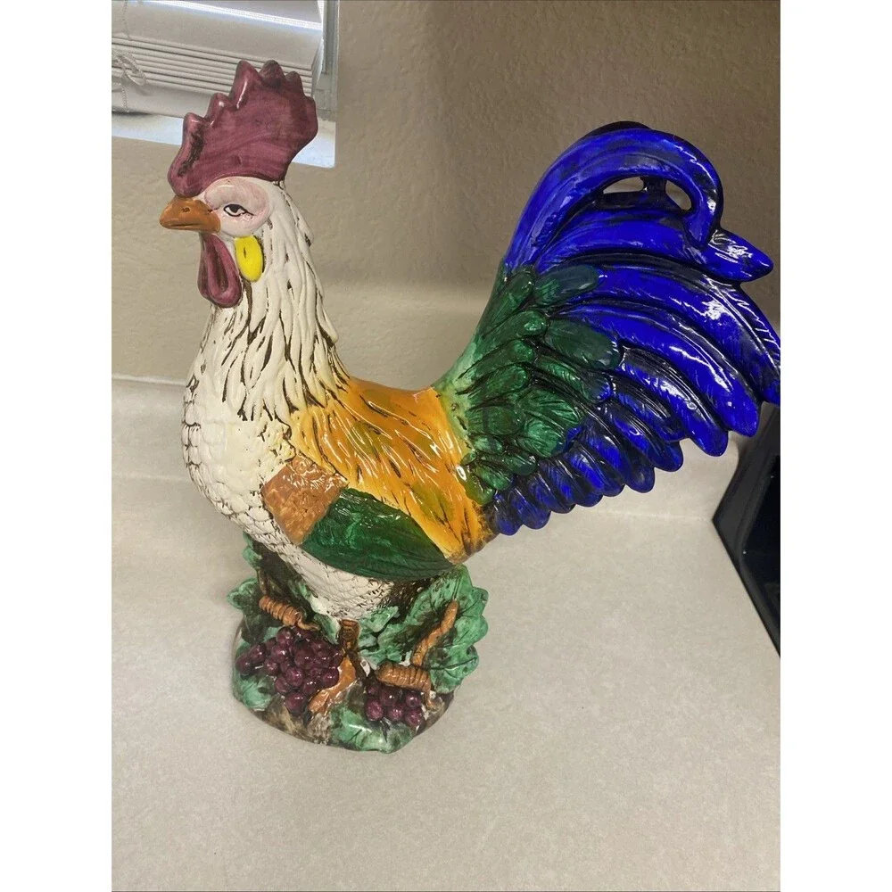 Beautiful Three Hands Corp Large Ceramic Rooster